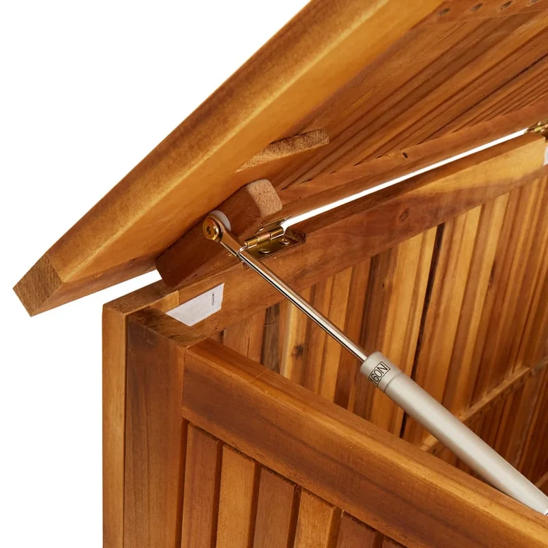 Coffre boîte meuble de jardin rangement 150 x 80 x 75 cm bois d'acacia solide 02_0013012