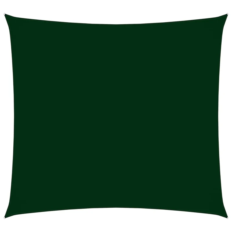 Voile toile d'ombrage parasol tissu oxford carré 7 x 7 m vert foncé 02_0009546