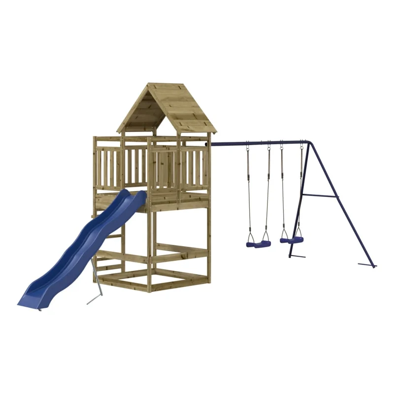 Aire de jeux d'extérieur 553 x 206 x 264 cm bois de pin imprégné 02_0004861