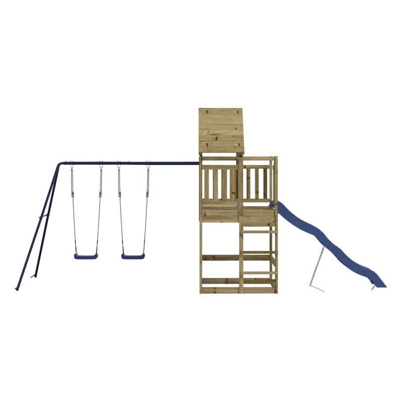 Aire de jeux d'extérieur 553 x 206 x 264 cm bois de pin imprégné 02_0004861