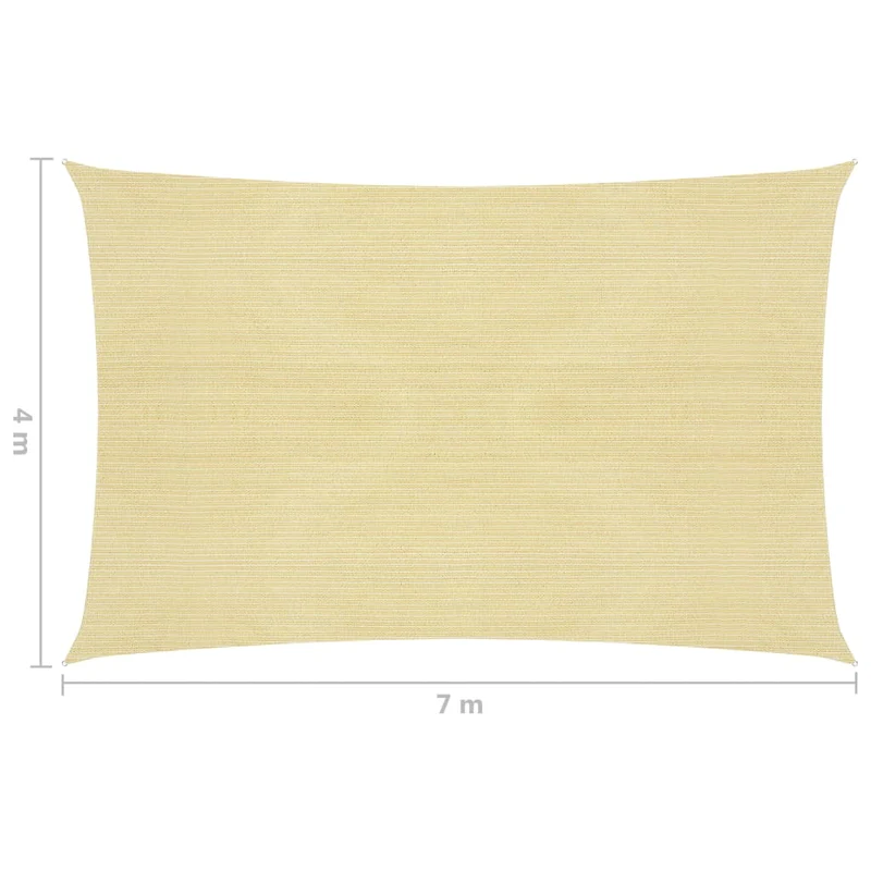 Voile d'ombrage 160 g/m² beige 4 x 7 m pehd 02_0008984