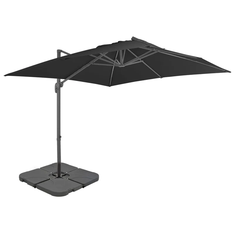 Parasol avec base portable 3 x 3 m anthracite 02_0008043