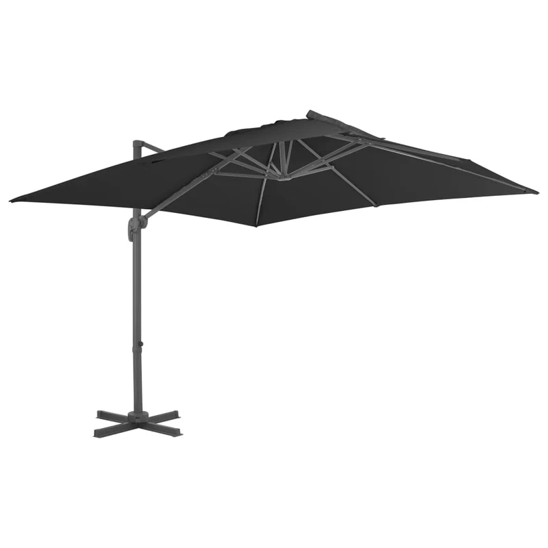 Parasol avec base portable 3 x 3 m anthracite 02_0008043