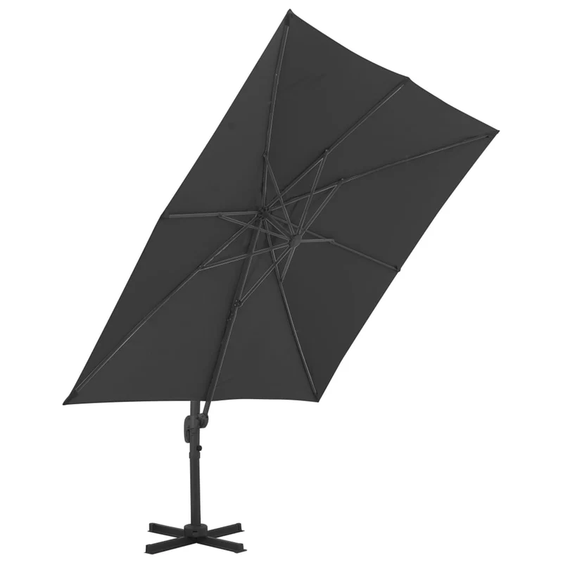 Parasol avec base portable 3 x 3 m anthracite 02_0008043
