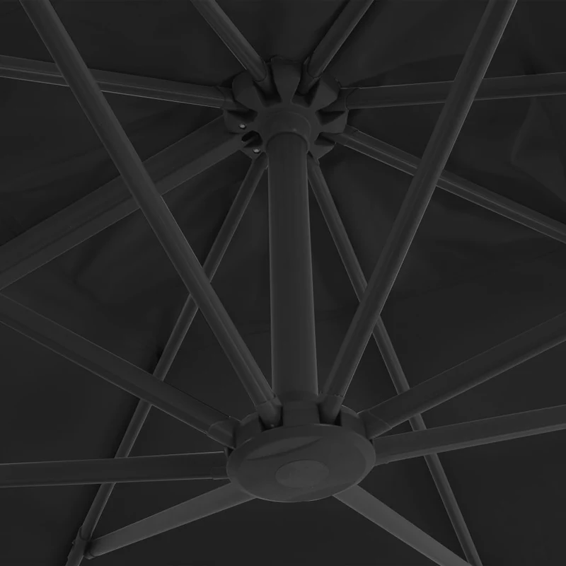 Parasol avec base portable 3 x 3 m anthracite 02_0008043