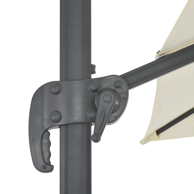 Parasol avec base portable 300 x 300 cm sable 02_0008051