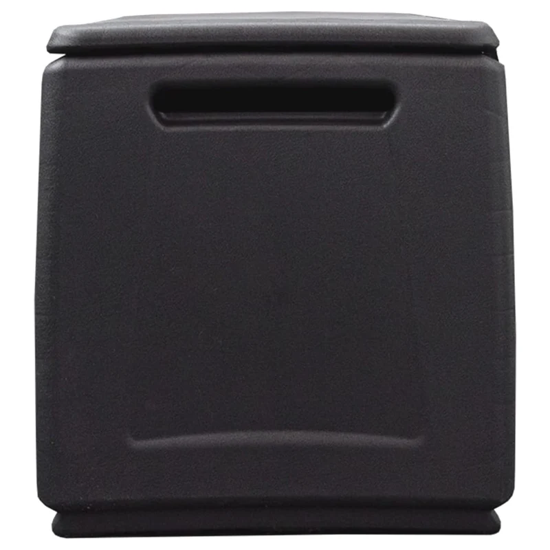 Coffre boîte meuble de jardin rangement 54 x 53 x 57 cm 130 litres gris foncé noir 02_0013038