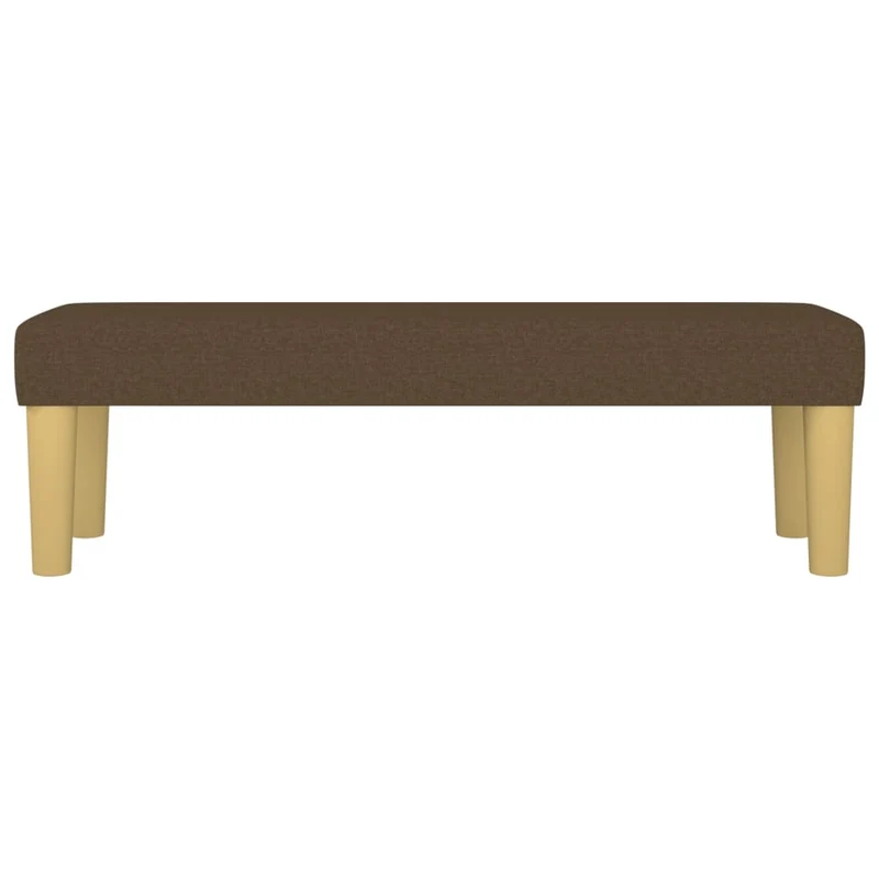 Banc banquette 100 x 30 x 30 cm tissu marron foncé 02_0010473