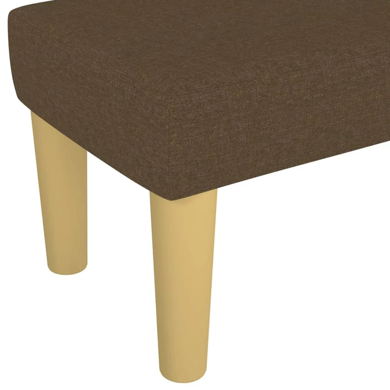 Banc banquette 100 x 30 x 30 cm tissu marron foncé 02_0010473