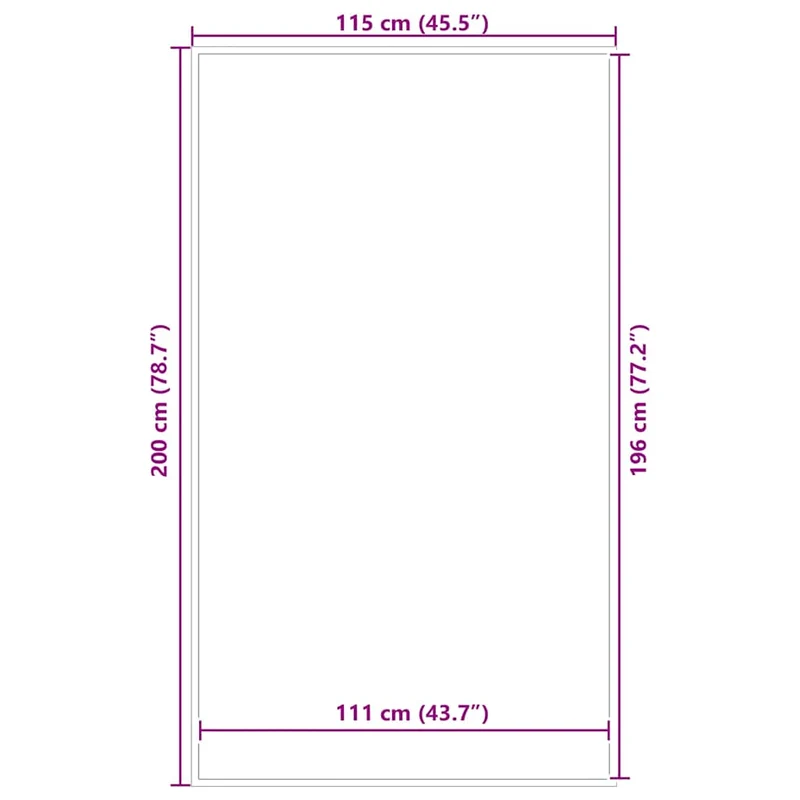 Paillasson bleu antidérapant flexible 115 x 200 cm en polypropylène bleu 02_0058122