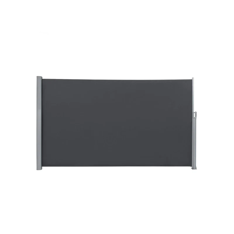 Store latéral pour balcon et terrasse pare-soleil brise-vue protection vie privée 200 x 400 cm (h x l) gris foncé 12_0001847