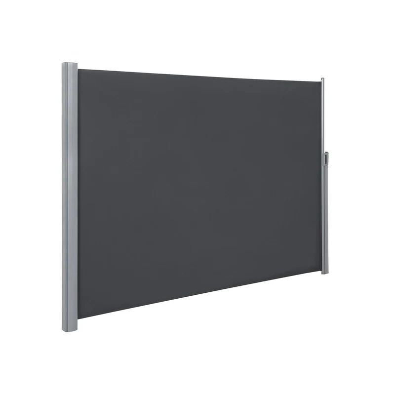 Store latéral pour balcon et terrasse pare-soleil brise-vue protection vie privée 160 x 400 cm (h x l) gris foncé 12_0001849