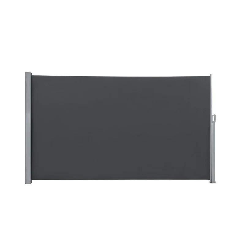 Store latéral pour balcon et terrasse pare-soleil brise-vue protection vie privée 160 x 400 cm (h x l) gris foncé 12_0001849