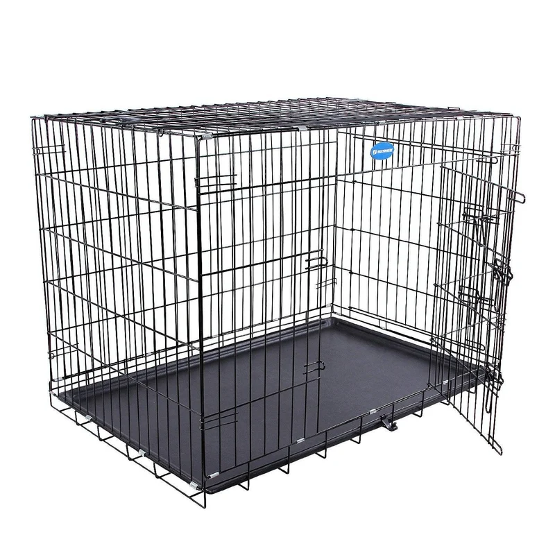 Cage pour chien pliable et transportable noir taille XL 106 x 70 x 77.5 cm 3712015