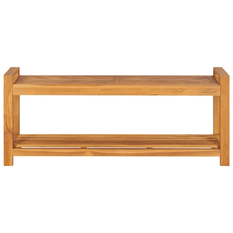 Banc de jardin banquette 120 cm bois de teck solide 02_0010918
