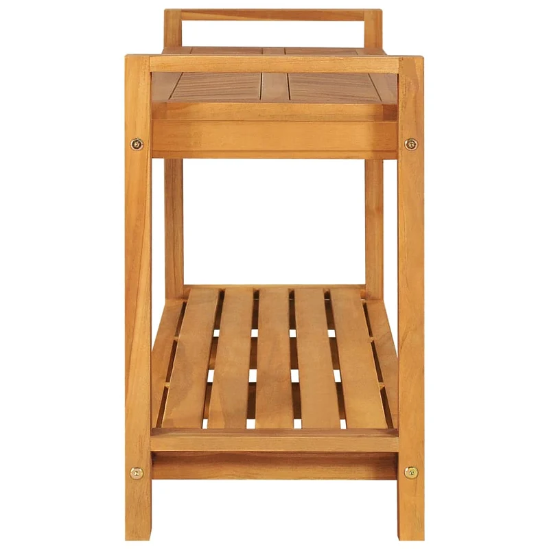 Banc de jardin banquette 120 cm bois de teck solide 02_0010918