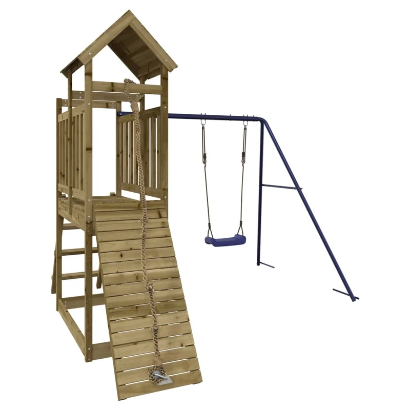 Aire de jeux d'extérieur 242 x 248 x 214 cm bois de pin imprégné 02_0004653