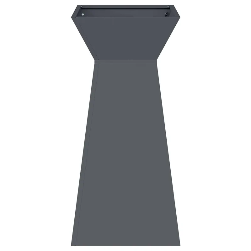 Jardinière à pilier extérieure moderne durable 35 x 35 x 73 cm en plastique anthracite 02_0052400