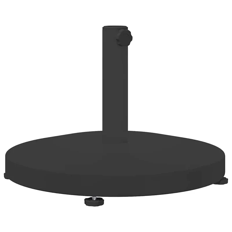 Base de parasol ronde moderne extérieure 48 x 48 x 32 cm anti-UV pratique en acier noir 02_0058937