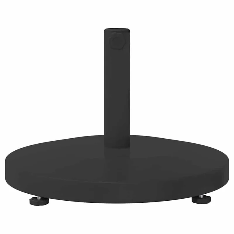 Base de parasol ronde moderne extérieure 48 x 48 x 32 cm anti-UV pratique en acier noir 02_0058937
