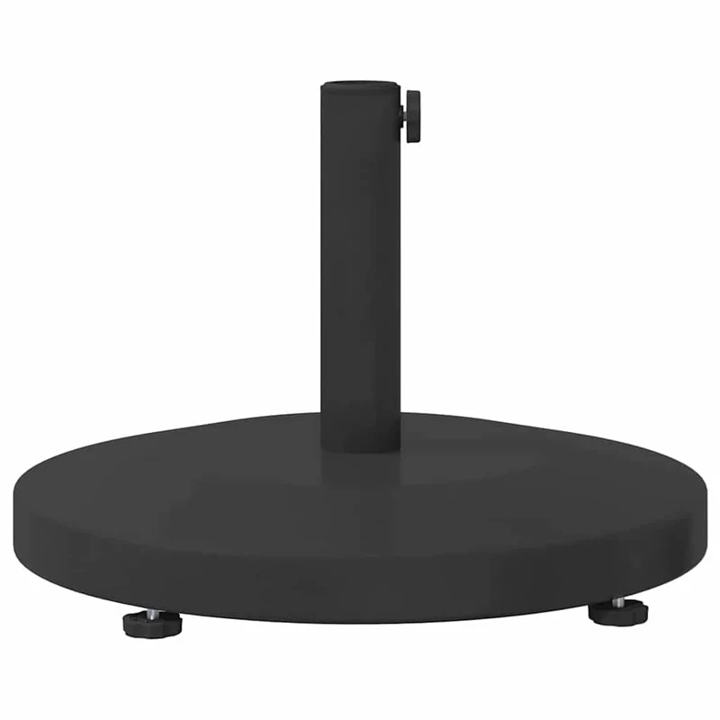 Base de parasol ronde moderne extérieure 48 x 48 x 32 cm anti-UV pratique en acier noir 02_0058937