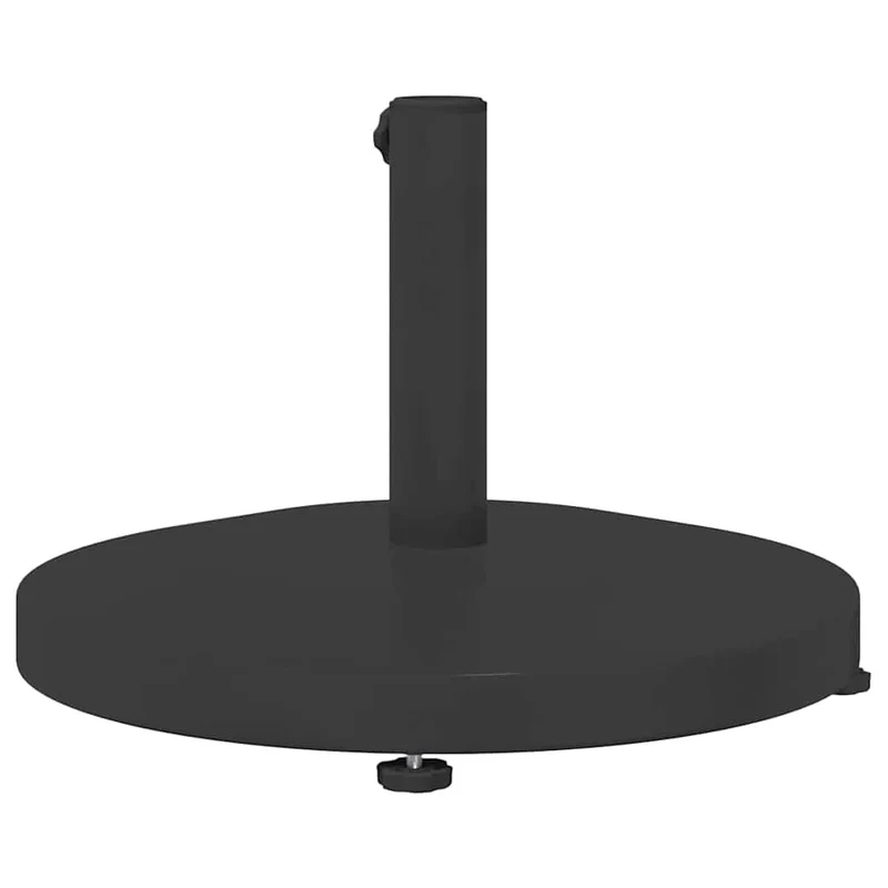 Base de parasol ronde moderne extérieure 48 x 48 x 32 cm anti-UV pratique en acier noir 02_0058937