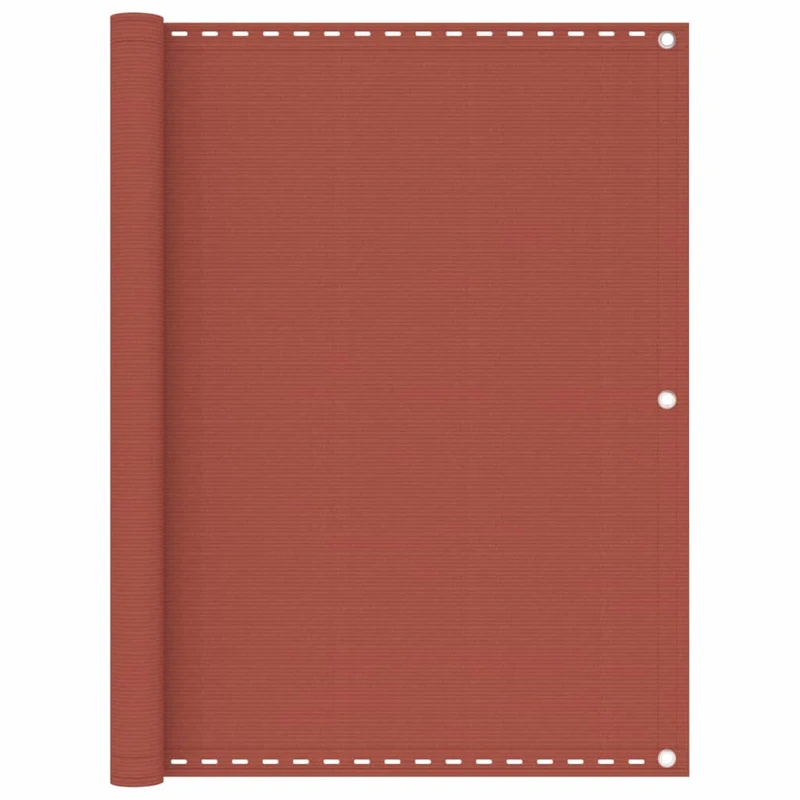 Écran de balcon brise pare vue protection confidentialité 120 x 600 cm PEHD terre cuite 02_0010404