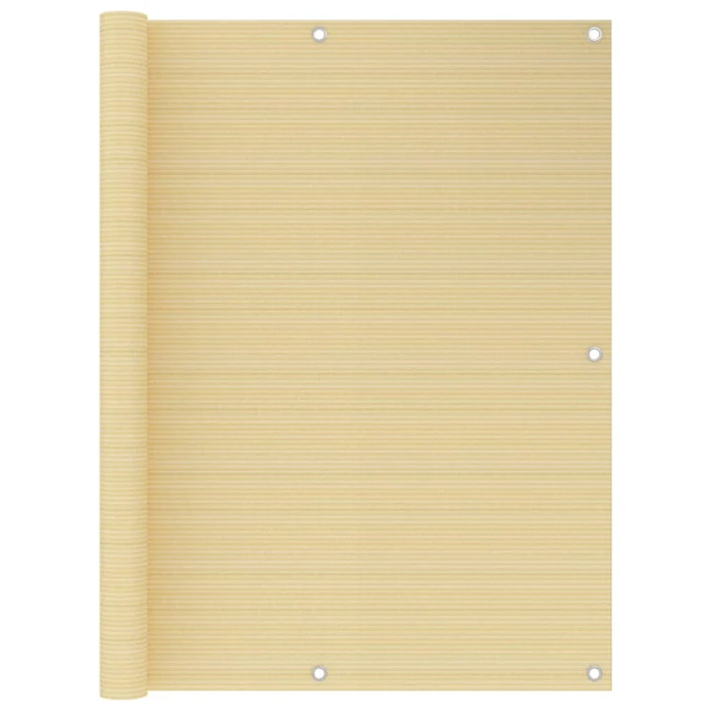Écran de balcon brise pare vue protection confidentialité 120 x 400 cm PEHD beige 02_0010018