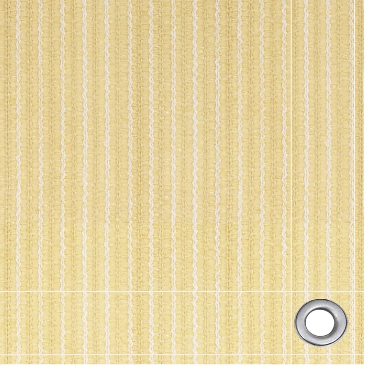 Écran de balcon brise pare vue protection confidentialité 120 x 400 cm PEHD beige 02_0010018