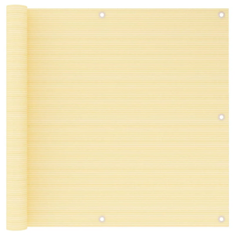 Écran de balcon brise pare vue protection confidentialité 90 x 600 cm PEHD beige 02_0010037