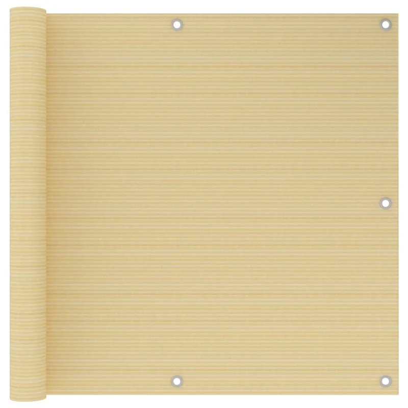 Écran de balcon brise pare vue protection confidentialité 90 x 300 cm PEHD beige 02_0010032