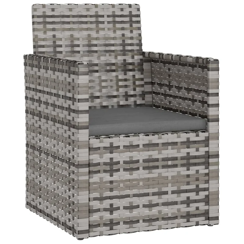 Mobilier d'extérieur 4 pièces avec coussins résine tressée gris 02_0014527