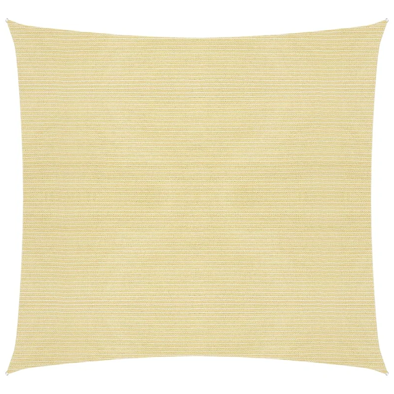 Voile toile d'ombrage parasol PEHD carré 2 x 2 m beige 02_0009450