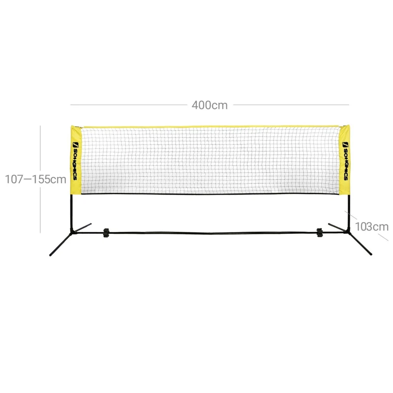 Filet de badminton 4 m réglable avec filet 12_0001998