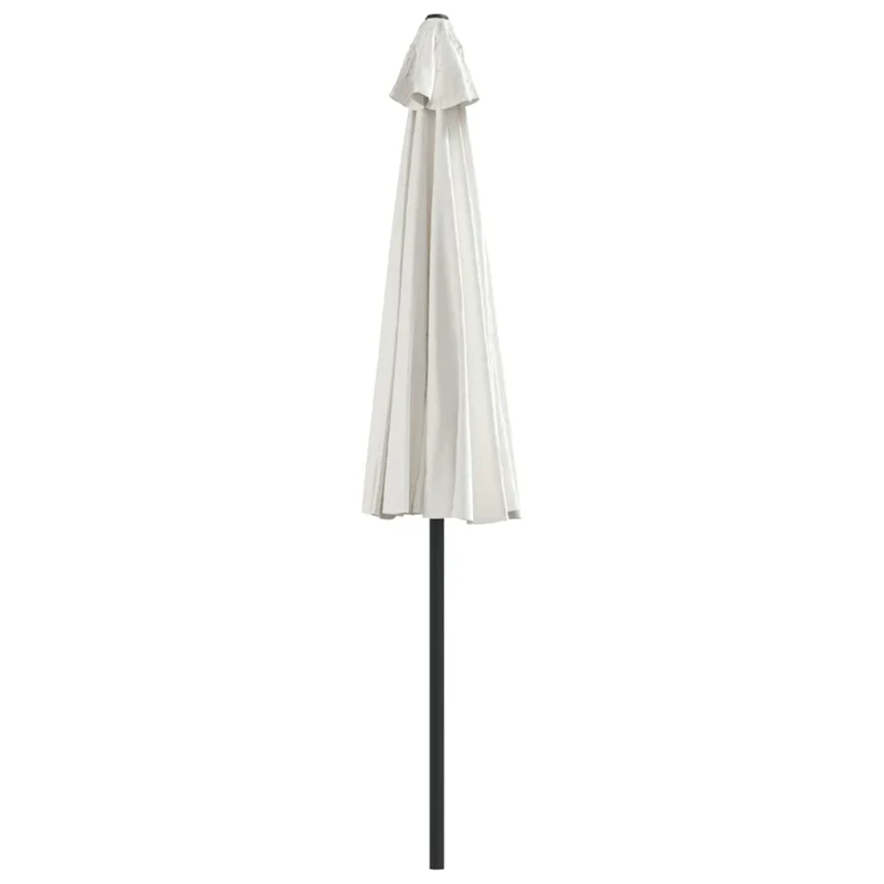 Parasol de balcon avec mât en aluminium 270 x 135 cm demi sable 02_0008304