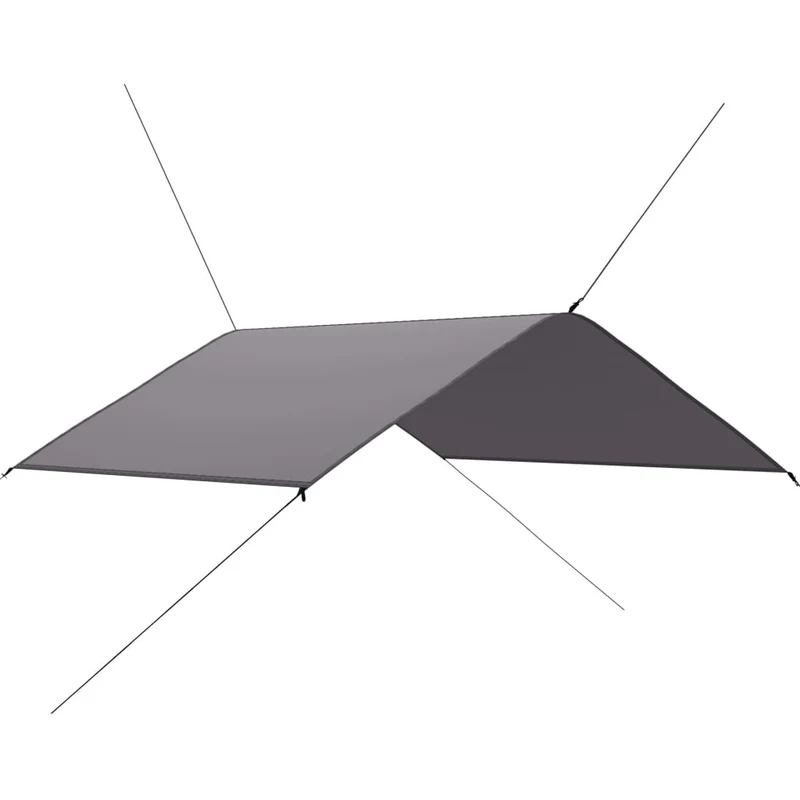 Bâche d'extérieur 4x4 m gris 02_0007726