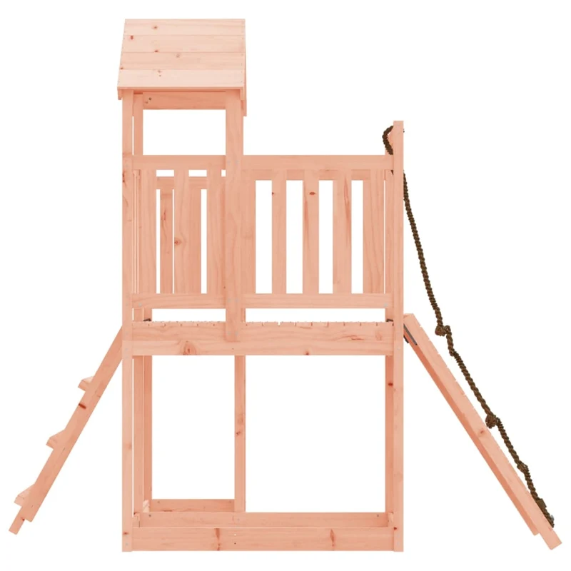 Maisonnette de jeu avec mur d'escalade 229 x 107 x 214 cm bois massif douglas 02_0004632