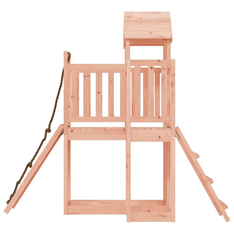 Maisonnette de jeu avec mur d'escalade 229 x 107 x 214 cm bois massif douglas 02_0004632