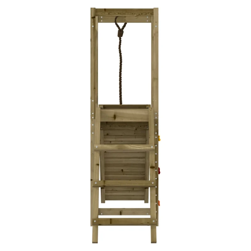 Aire de jeux d'extérieur balançoires portiques robuste jeux jardin bois de pin imprégné 02_0004827