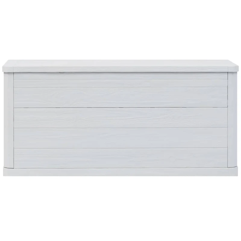 Coffre boîte meuble de jardin rangement 280 litres gris clair 02_0013025