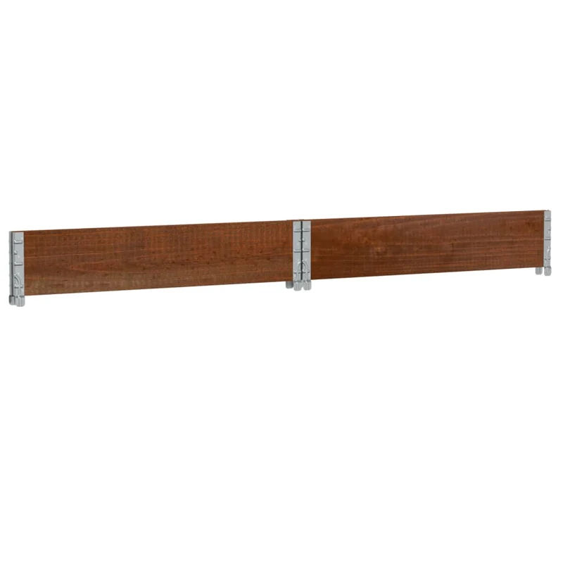 Jardinière bac lit surélevé plantes fleurs terrasse jardin 100 x 100 cm bois massif de pin marron 02_0037244
