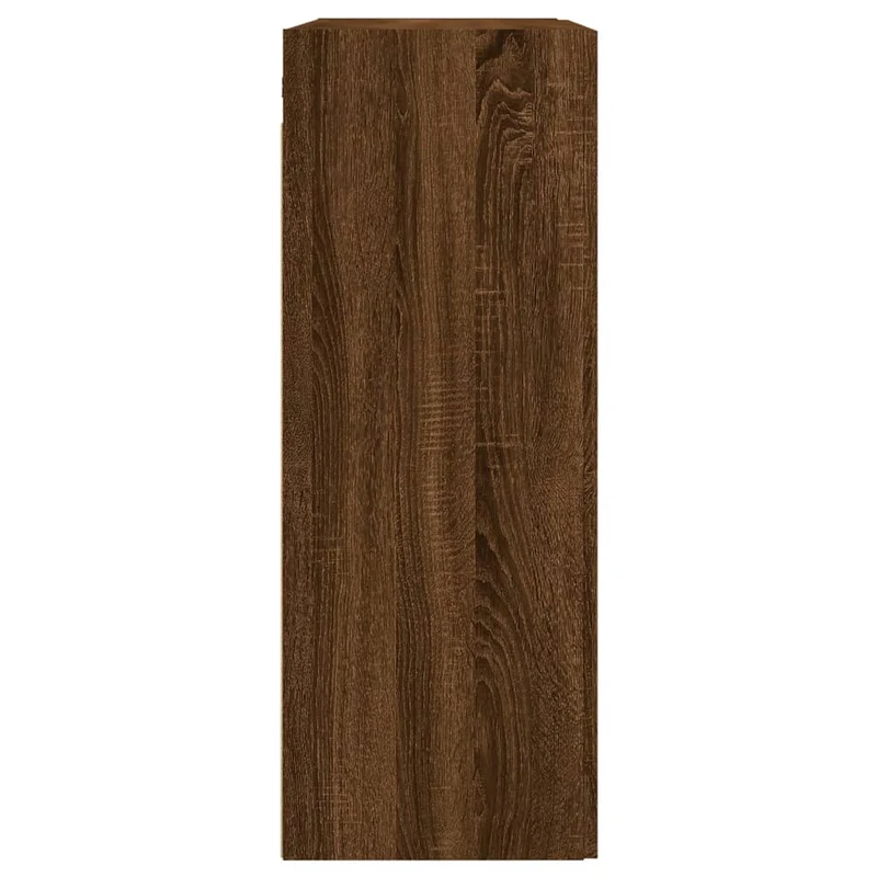 Lot de 2 armoires murales modernes 69,5 x 34 x 90 cm rangement pratique style élégant en bois d'ingénierie marron 02_0055490