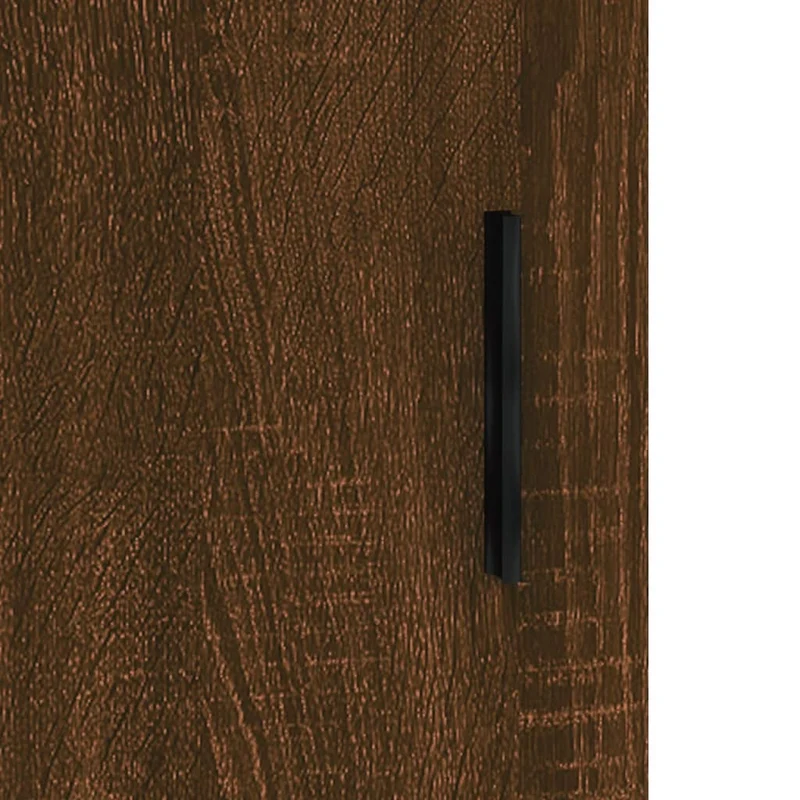 Lot de 2 armoires murales modernes 69,5 x 34 x 90 cm rangement pratique style élégant en bois d'ingénierie marron 02_0055490