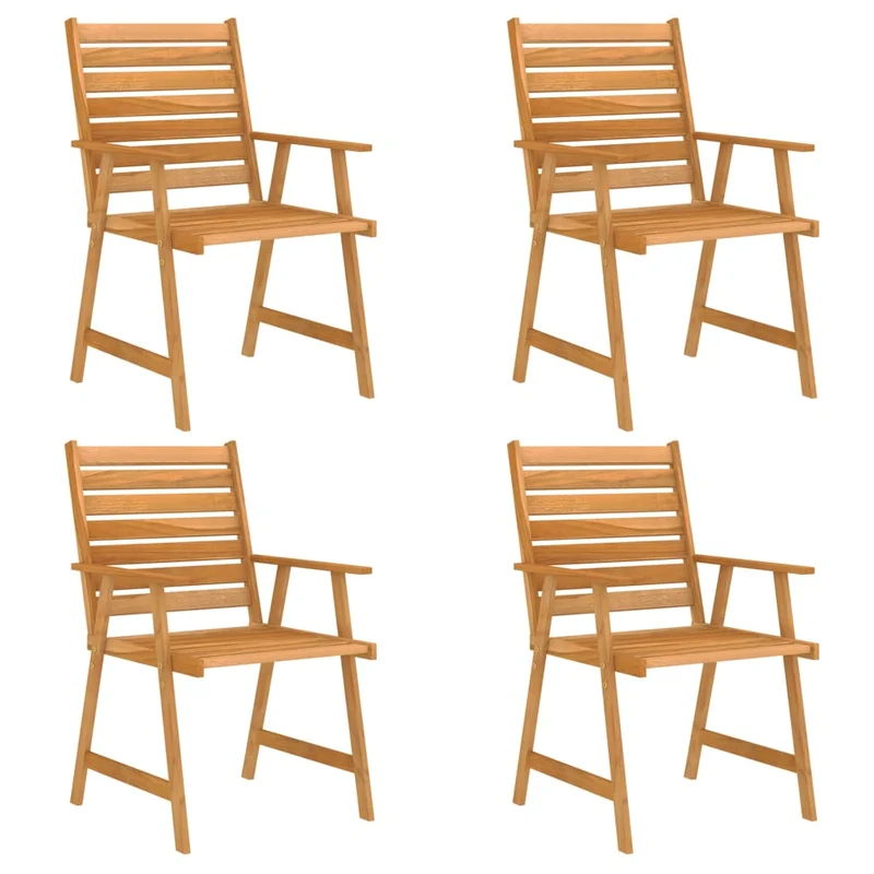 Mobilier de salle à manger de jardin 5 pièces bois d'acacia solide 02_0014589