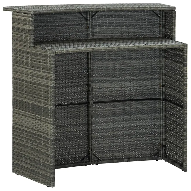Ensemble de bar de jardin avec coussins 3 pièces gris 02_0013455