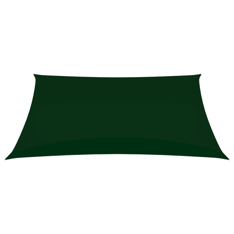 Voile toile d'ombrage parasol tissu oxford rectangulaire 4 x 5 m vert foncé 02_0009699