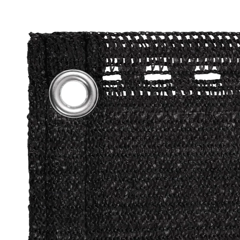 Écran de balcon brise pare vue protection confidentialité 90 x 500 cm PEHD noir 02_0010281