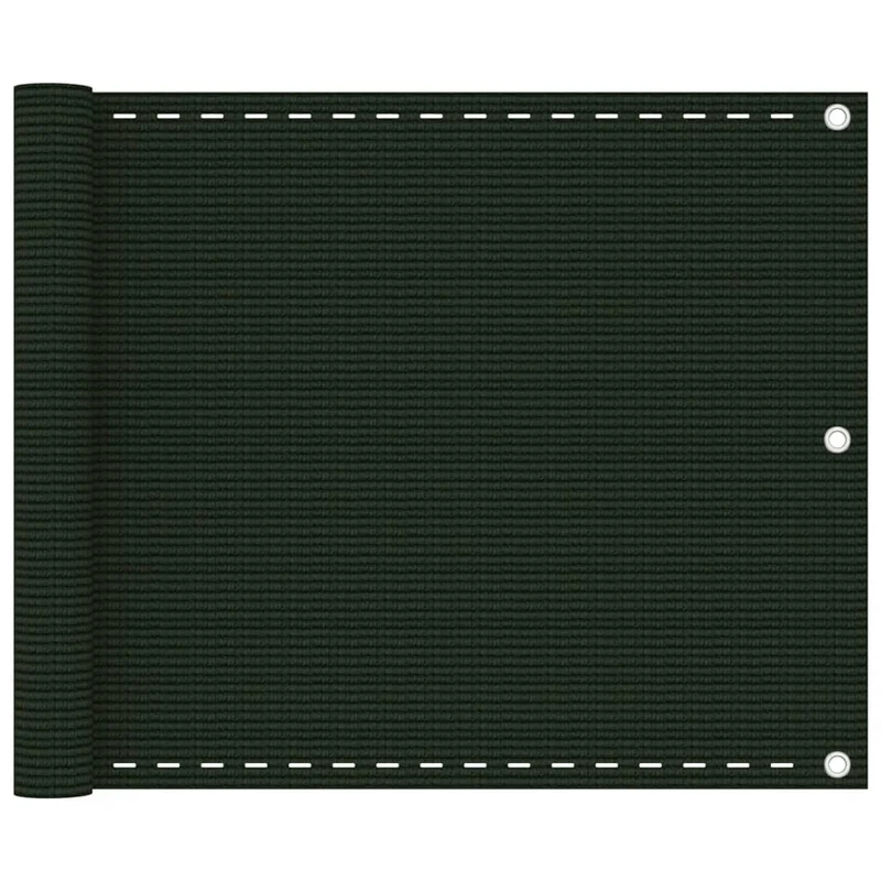 Écran de balcon brise pare vue protection confidentialité 75 x 300 cm PEHD vert foncé 02_0010437