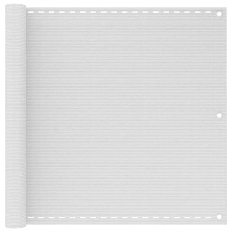 Écran de balcon brise pare vue protection confidentialité en PEHD 90 x 600 cm blanc 02_0010161