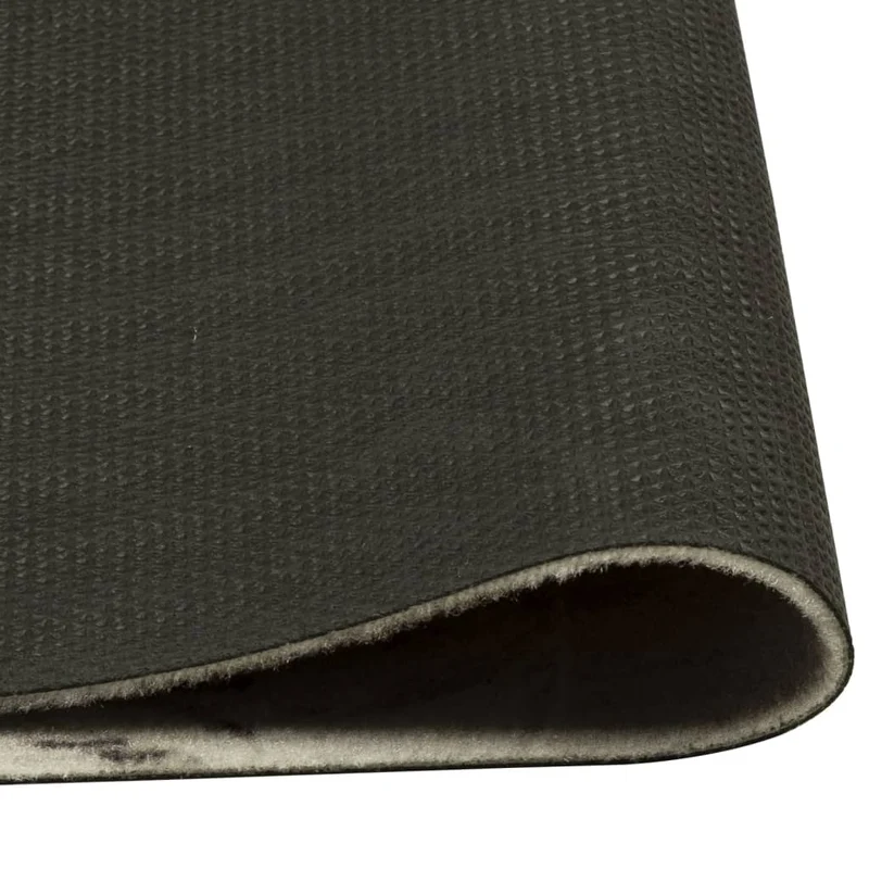 Tapis de cuisine lavable design élégant 150 x 45 cm antidérapant doux en velours marron 02_0056417